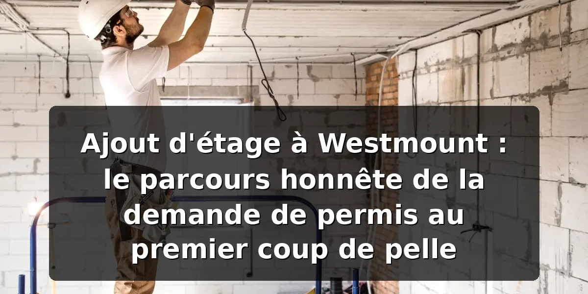 Ajout d'étage à Westmount : permis et parcours — illustration