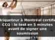 Briqueteur Montréal CCQ — vérification certificat avant soumission