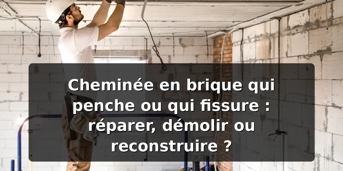 Cheminée en brique : réparer, démolir ou reconstruire ? Cheminée en brique : réparer, démolir ou reconstruire ? — illustration