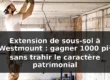Extension de sous-sol à Westmount — illustration