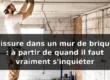 Fissure dans un mur de brique : quand s'inquiéter ? — illustration