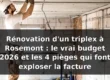Rénovation triplex Rosemont budget 2026 — illustration
