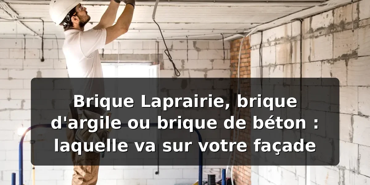 Types de briques pour façade à Montréal : argile ou béton ? Types de briques pour façade à Montréal : argile ou béton ? — illustration